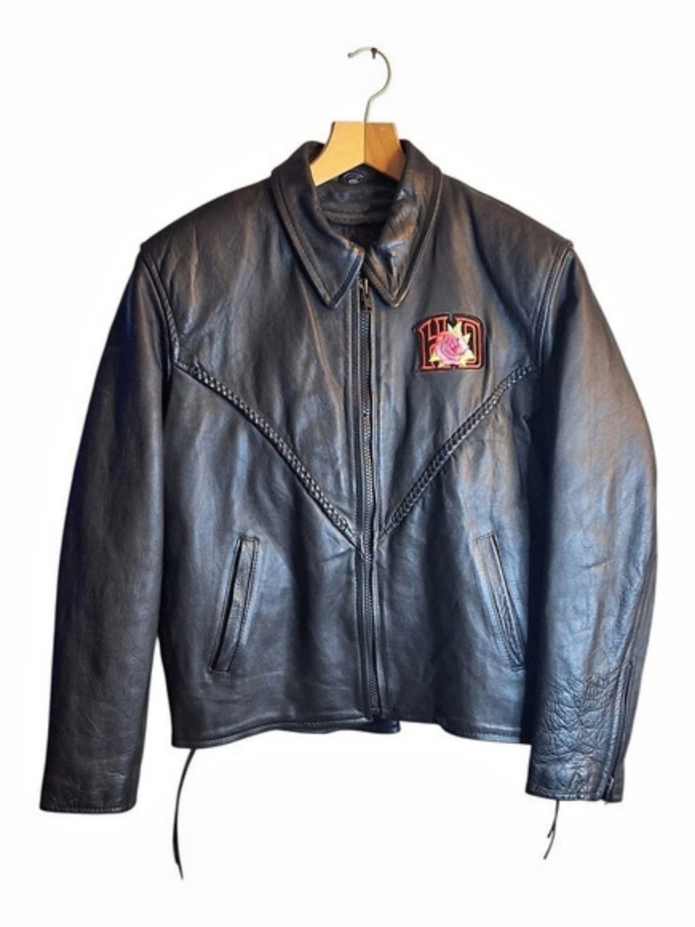 Womens Leather King Black Leather Jacket Thinsulate Liner XXL